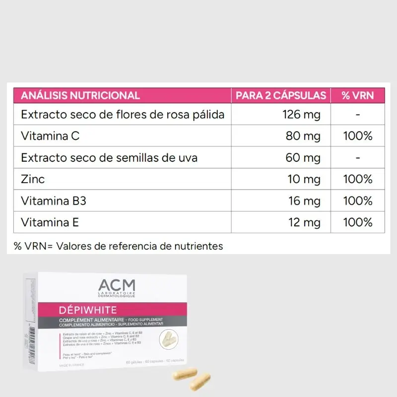 Acm Laboratoires Dépiwhite Food Supplement , 60 capsules - Image 6