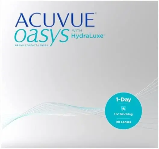 Acuvue Oasys 1-Day Hydraluxe Technology Daily Spherical Lenses , 90 units - -4.25, 9.0, 14.30