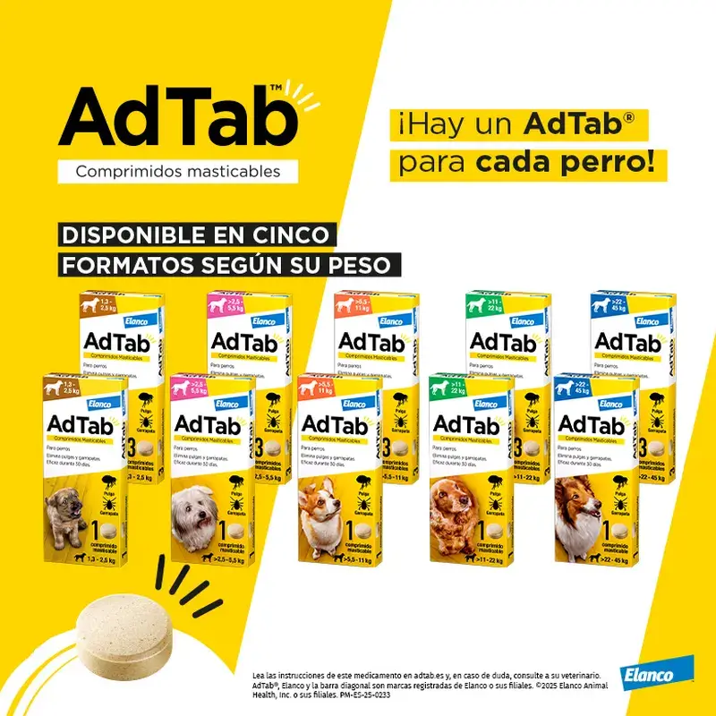Adtab 900Mg Chewable Tablets Dogs 22-45Kg, 2 Tablets - Image 4