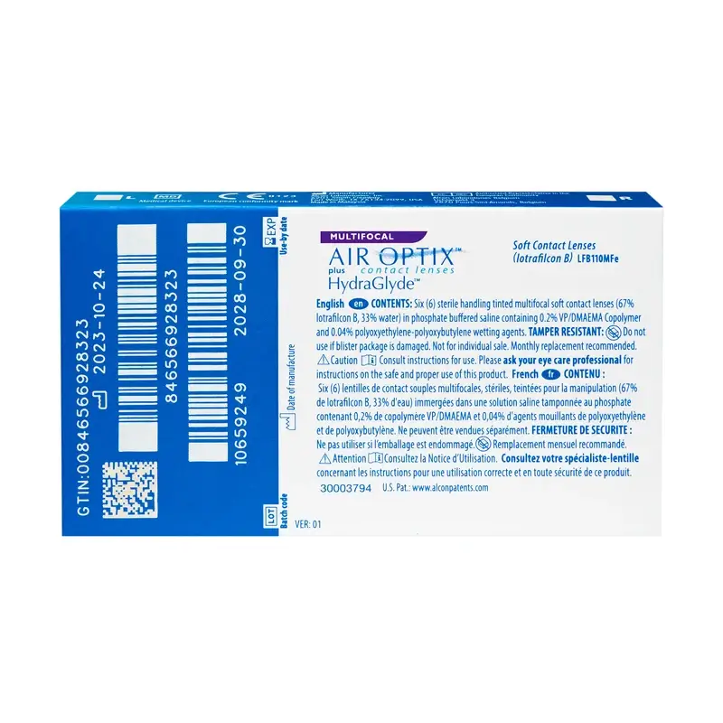 Air Optix Plus HydraGlyde Multifocal Monthly Lenses, 6 units - -4.00, 8.6, Media, 14.2 - Image 4