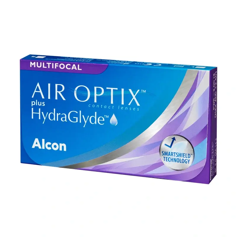 Air Optix Plus HydraGlyde Monthly Multifocal Lenses, 3 units - -5.75, 8.6, Alta, 14.2 - Image 2