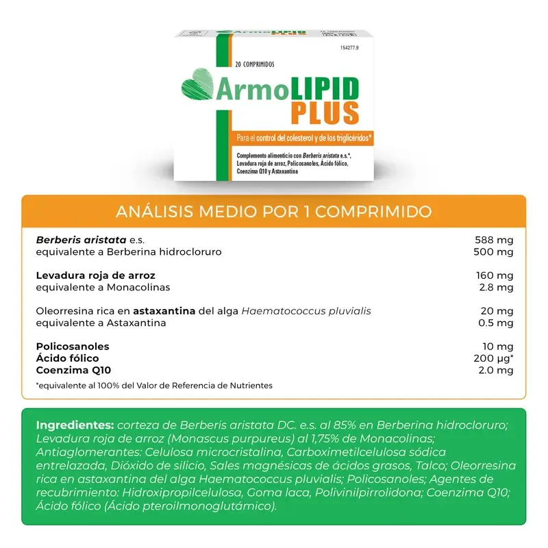 Armolipid Cholesterol Plus, 3 x 20 tablets - Image 5