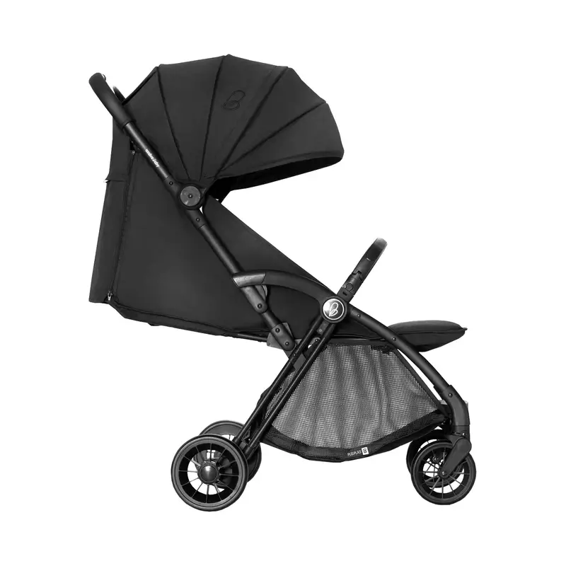 Asalvo Stroller Plis Plas Black with Black Chassis - Image 2