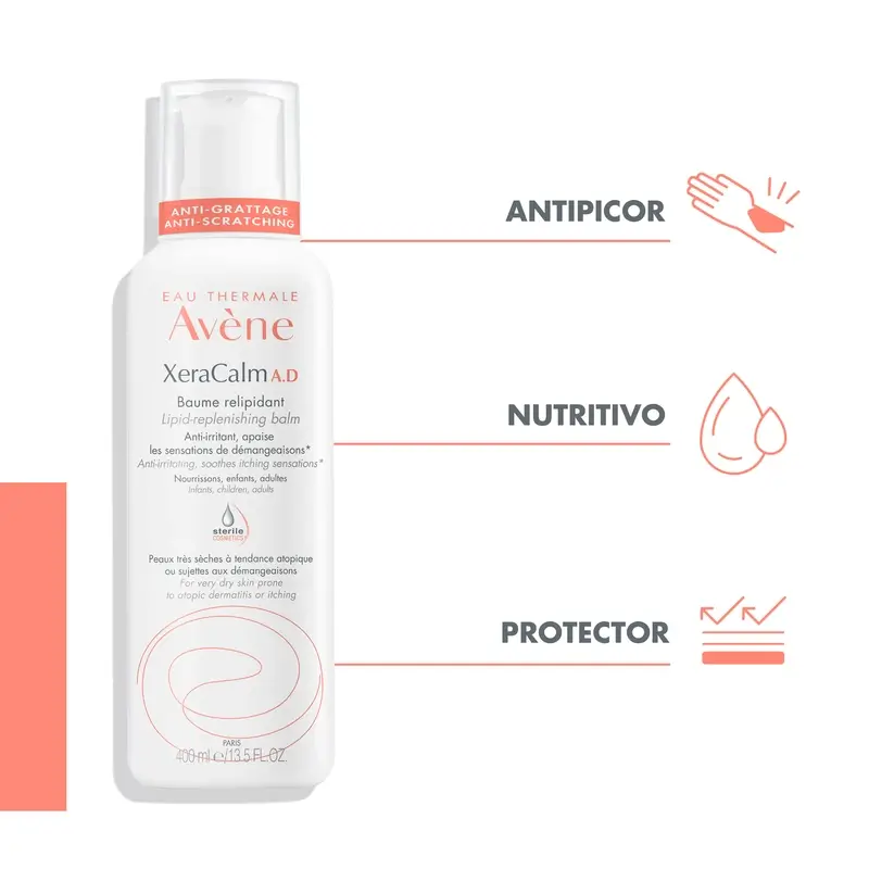 Avène Xeracalm Ad Relipidising Balm 400 ml - Image 4
