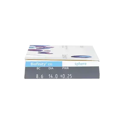 Biofinity Spherical Monthly Lenses , 3 units - -12.00, 8.6, 14.0 - Image 3