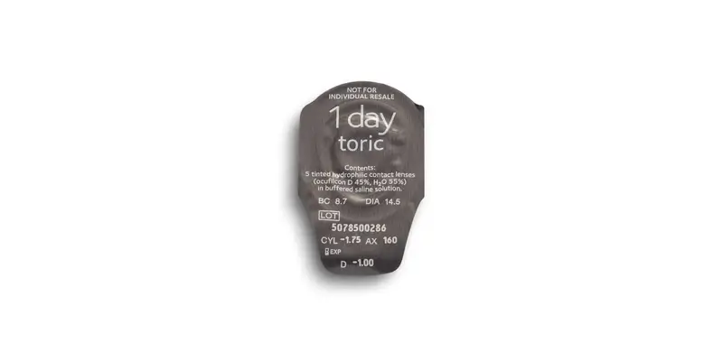 Biomedics 1 Day Daily Toric Lenses , 30 units - -7.00, -1.25, 180, 8.7, 14.50 - Image 3