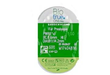 Biotrue One Day Daily Multifocal Lenses , 90 units - +1.75, 8.6, Low, 14.2 - Image 3