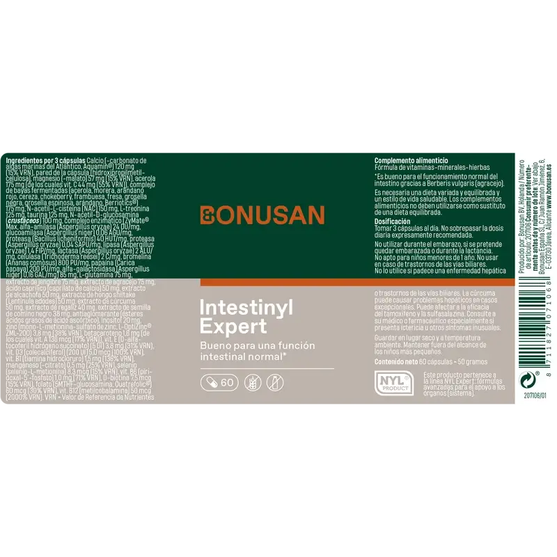 Bonusan Intestinyl Expert, 60 capsules - Image 2