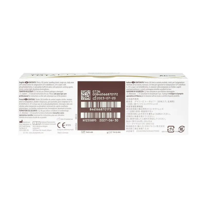 Dailies Total1 Daily Toric Lenses , 30 units - -3.25, -0.75, 20, 8.6, 14.50 - Image 4