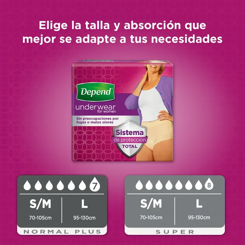 Depend Normal L Adult Diaper for Women, 9 pcs. - Image 4