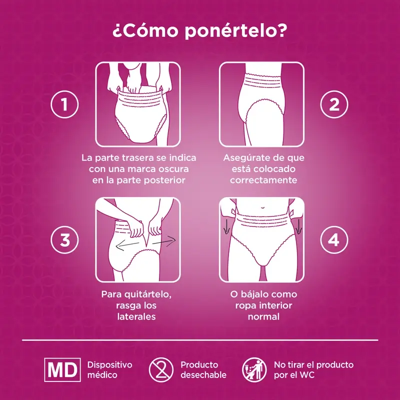 Depend Super L Adult Diaper for Women, 9 pcs. - Image 5