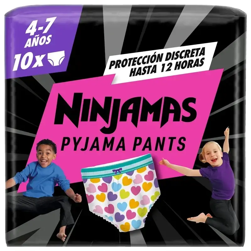 Dodot Ninjamas Size 7 Heart, 2X10 Nappies - Image 3