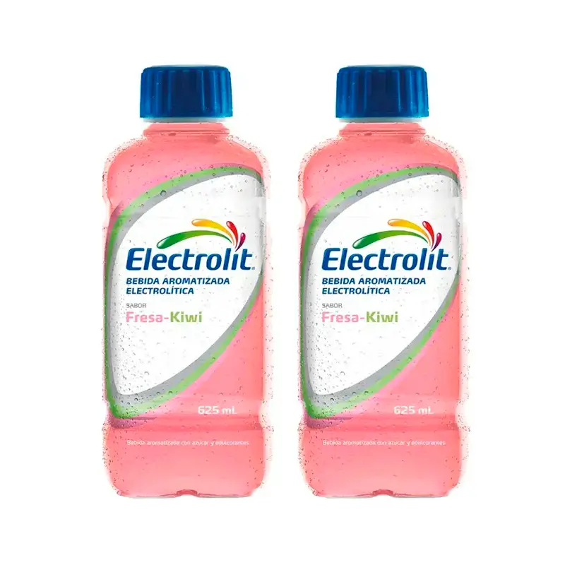 Electrolit Strawberry-Kiwi Electrolyte Drink, Pack 2 x 625 ml