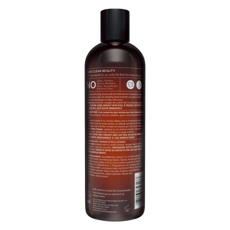 Hask Keratin Protein Smooth & Sleek Shampoo, 355 ml - Image 2