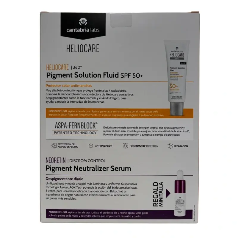 Heliocare Pack 360 Pigment Sun 50Ml+ Minitalla Neoretin 10 Ml - Image 2