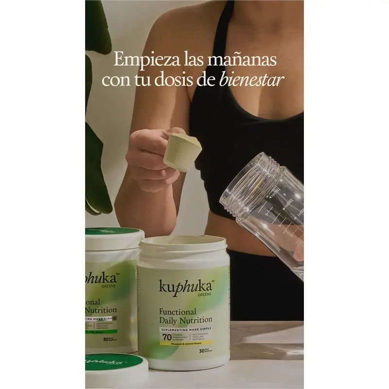 Kuphuka Greens Nutritional Supplement 100% Natural & Holistic Apple & Vanilla, 411 grams - Image 2