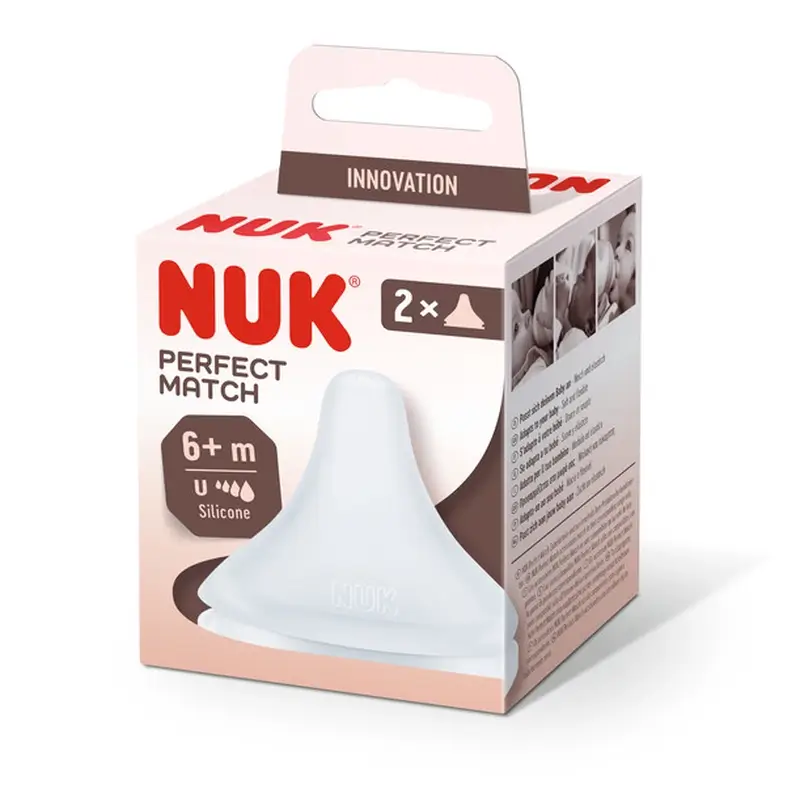 Nuk Nipple Perfect Match Silicone Universal X 6M+ , 2 units
