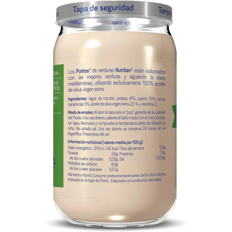 Nutriben Potito Cream Potato Cream Leek Carrot 235 g - Image 2