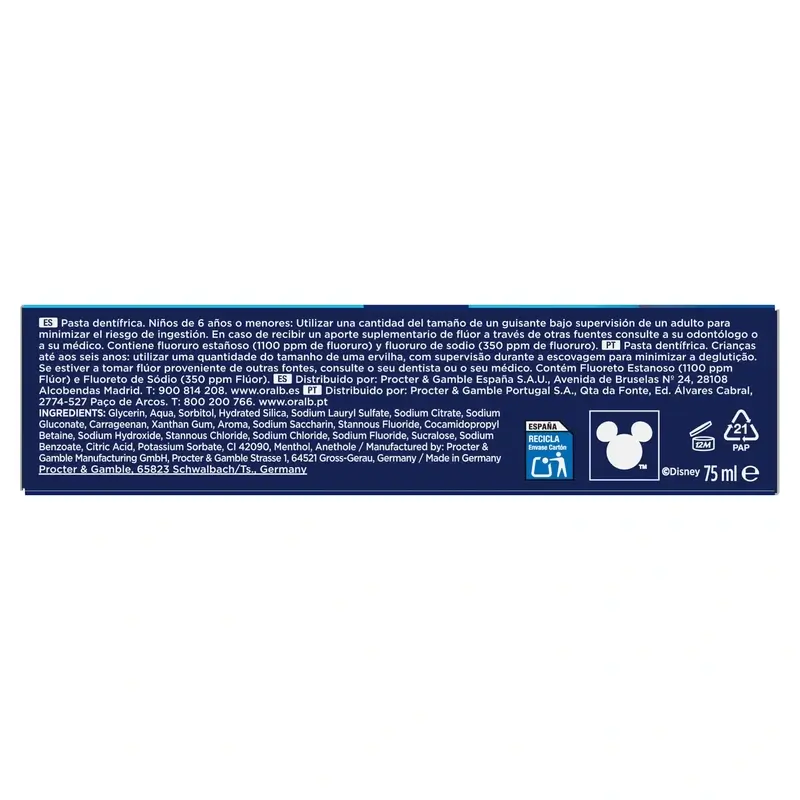 Oral-B Junior Star Wars Toothpaste 3X75 Ml, +6 Years Old - Image 6