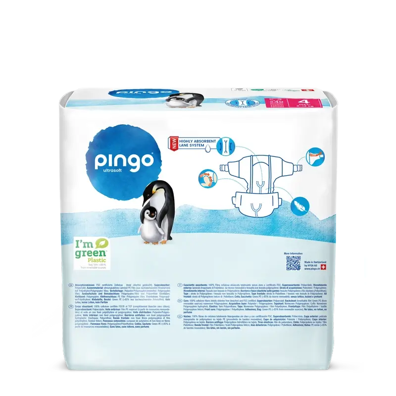 Pingo Ecological Nappies Size 4 (8-14 Kg), 40 units - Image 2
