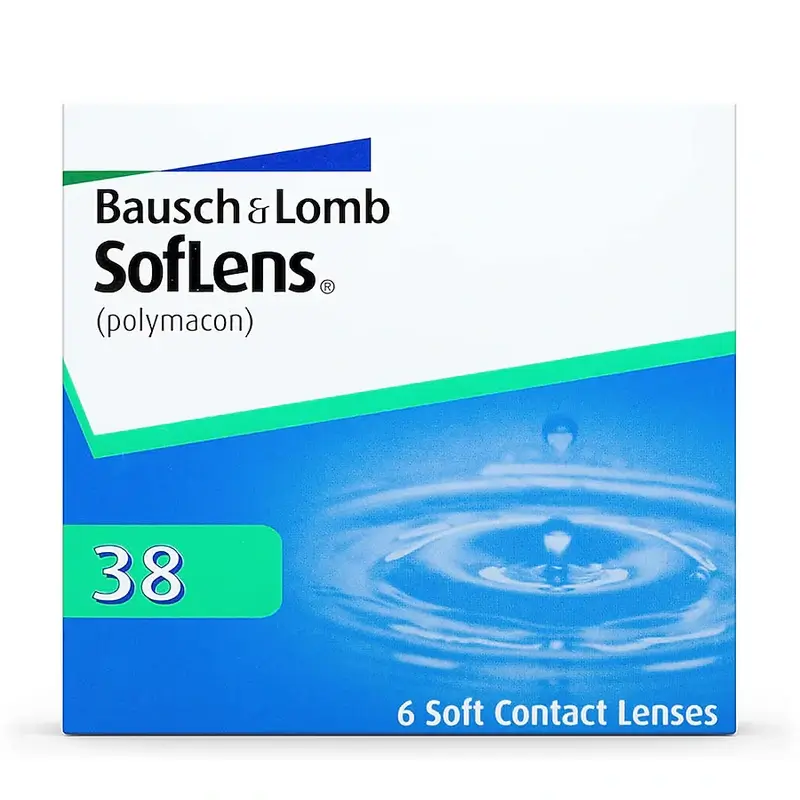 Soflens 38 Monthly Spherical Lenses , 6 units - -3.25, 8.4, 14.0