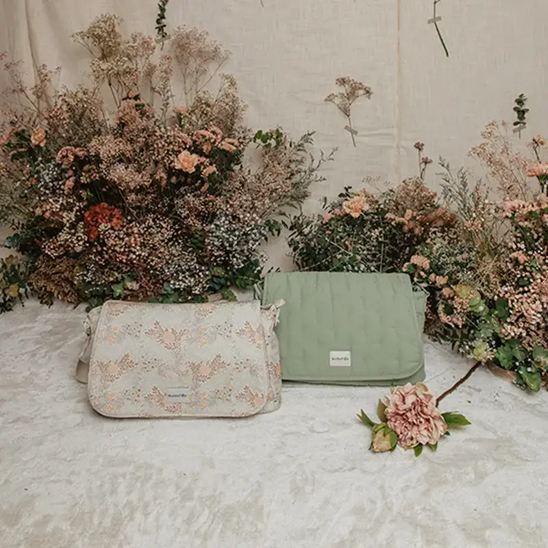 Suavinex Maternity Handbag Poetry Green Shoulder Bag - Image 6