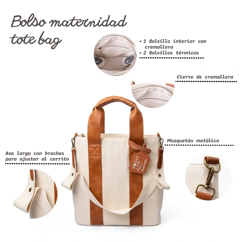 Suavinex Maternity Tote Bag, grey - Image 4