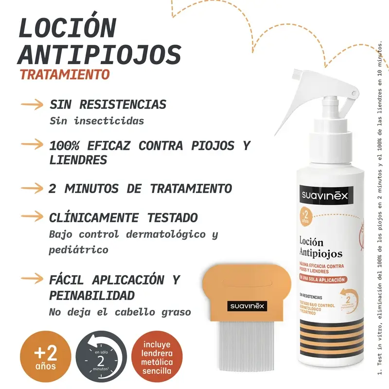 Suavinex Pack Anti-lice Lotion 125 Ml + Lice Netting, +2 Years old - Image 6
