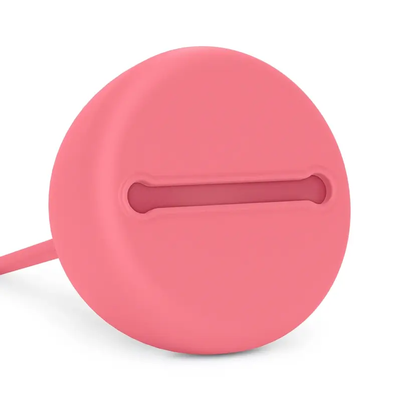 Suavinex Silicone Pacifier Holder With Handle, +0 Months, Fuchsia - Image 2