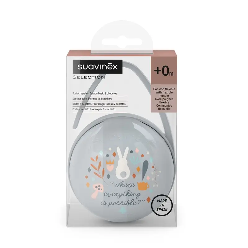 Suavinex Pacifier Holder Wonderland, Blue - Image 2