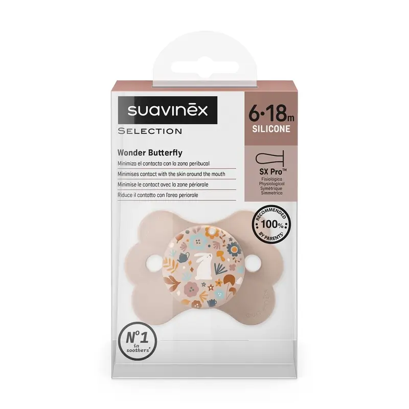 Suavinex Pacifier Sx Pro 6/18 Months, Wonderland Pink - Image 3