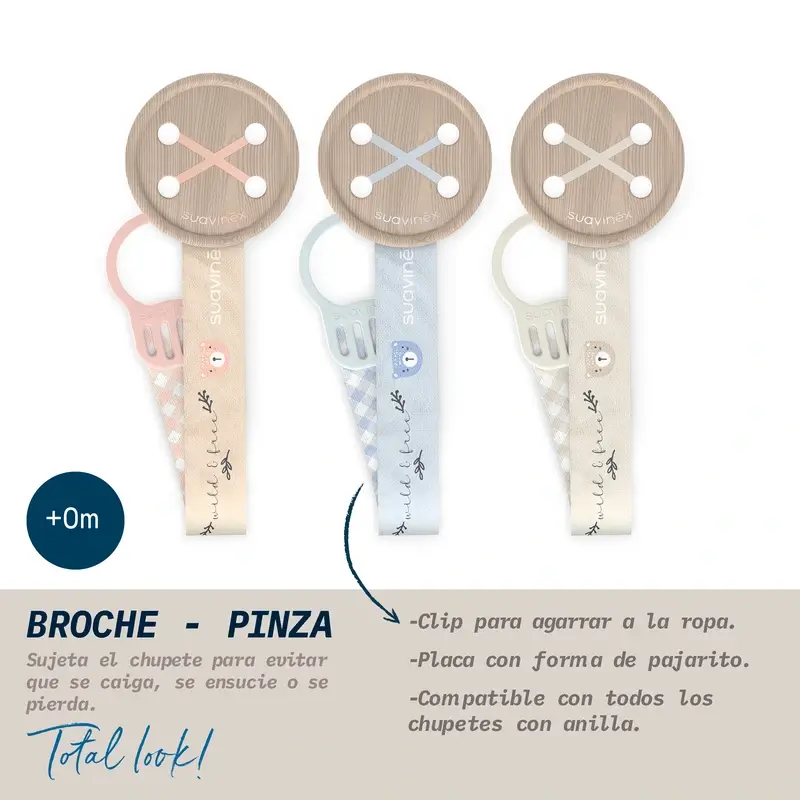 Suavinex Pacifier Tape +0 Months Wild&Free Blue - Image 3