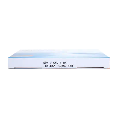 Ultra Monthly Toric Lenses , 3 units - +0.50, -0.75, 130, 8.6, 14.50 - Image 2