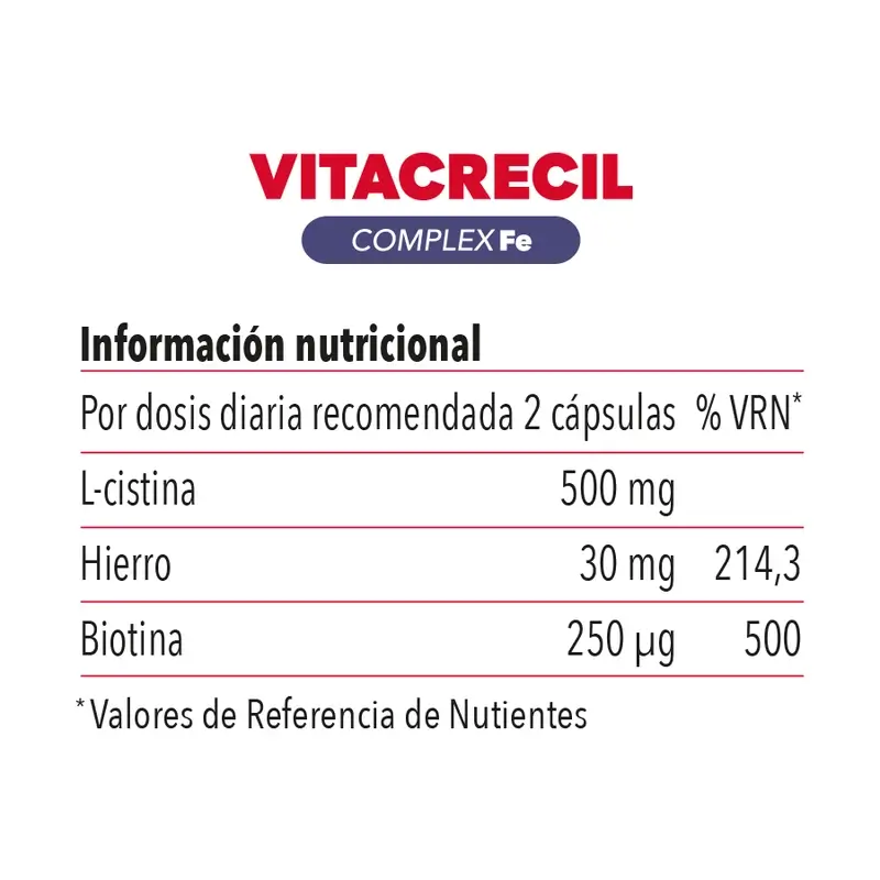 Vitacrecil Complex Fe, 90 capsules - Image 6
